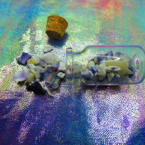 Tiffany Stone Gemstone Chips In A Bottle Embellishments Natural Semi Precious - Picture 2 of 3